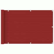 VidaXL Écran de balcon Rouge 90x400 cm PEHD Modèle Esterno Max - rouge 311009