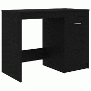 VidaXL Bureau Noir 100x50x76 cm Bois d’ingénierie Modèle Nova Prestige - noir 801797