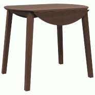 VidaXL Table à manger marron bois massif et caoutchouc Modèle Helios Balcon Élite - 4102528