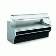 Vitrine horizontale positive avec réserve réfrigération semi-ventilée L.1985mm P.940mm Vitre bombée relevable Docriluc