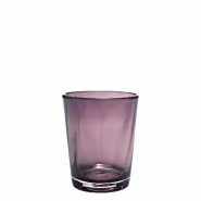 Zafferano Lot de 6 Verres Tumbler Série Bei Couleur Améthyste en Verre Soufflé à la Bouche Travail Artisanal à la Main Raffinement Table - multic
