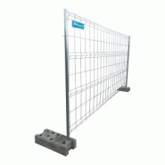 BARRIÈRES DE CHANTIER MOBILE GRILLAGÉE 350 X 190 CM - CADRE 2