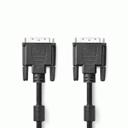 Câble Dvi Dvi-d Mâle à 24 + 1 Broches - Dvi-d Mâle à 24 + 1 Broches 2,0 M Noir Usage Non Intensif Nedis - noir 3665476046104 Câble Dvi Dvi-d Mâle à 24 + 1 Broches - Dvi-d Mâle à 24 + 1 Broches 2,0 M Noir Usage Non Intensif Nedis - noir 3665476046104