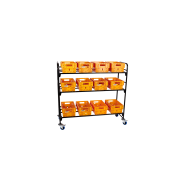Chariot courrier bac postal 3x4 plan incliné - Référence : TR0P3x4 Chariot courrier bac postal 3x4 plan incliné - Référence : TR0P3x4