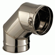 Coude equerre 90° inox Condensor Poujoulat - Ø 300