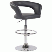Décoshop26 - Tabouret de bar x1 assise moderne en PVC gris pieds et repose-pieds en métal chromé 10_0004991 - gris 3000252399294 Décoshop26 - Tabouret de bar x1 assise moderne en PVC gris pieds et repose-pieds en métal chromé 10_0004991 - gris 3000252399294