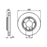 Disque de frein Bosch 0986478890 - ventilé de l'intérieur - boîte de 2 disques - 5 trous - avant Disque de frein Bosch 0986478890 - ventilé de l'intérieur - boîte de 2 disques - 5 trous - avant
