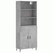 Helloshop26 - Buffet bahut commode armoire meuble de rangement organisateur cuisine salle de séjour salon haut 69,5 x 34 x 180 cm 02_0034503 - 300021_0