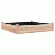 Helloshop26 - Jardinière bac lit surélevé plantes fleurs terrasse jardin de jardin doublure 120 x 120 x 25 cm bois massif sapin 02_0039831 - 300021 Helloshop26 - Jardinière bac lit surélevé plantes fleurs terrasse jardin de jardin doublure 120 x 120 x 25 cm bois massif sapin 02_0039831 - 300021