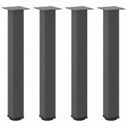 Helloshop26 - Lot de 4 pieds de table console ajustables 72-74 cm design moderne finition élégante en acier anthracite 02_0056767 - acier 3000239699