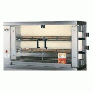 Rôtissoire électrique 2 broches 12 poulets MCM 2EE/2EEN (Puissance : 9 Kw) - Puissance:9 Kw_0