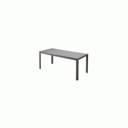 Table de jardin en aluminium havana 190 noir – MTF – aluminium – 3exn0047