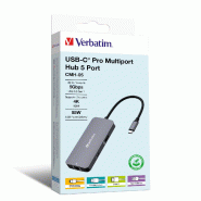 Verbatim hub pro multiports usb-c, 5 ports Verbatim hub pro multiports usb-c, 5 ports