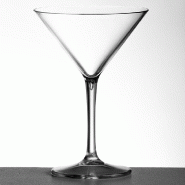 Verre Martini réutilisable acrylique transparent 23cl - par 24