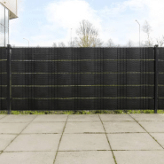 Vidaxl paravents de balcon 5 pcs noir 255x19 cm résine tressée 156318 Vidaxl paravents de balcon 5 pcs noir 255x19 cm résine tressée 156318