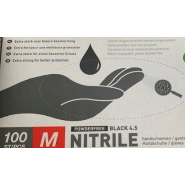 100 gants d'examen à usage unique CE en nitrile SUP noir non poudré - GNNPNR-IM03_0