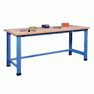 Établi avec plateau stratifié et pieds fixes - Longueur plateau : 1 750 mm - MANUEST - ENSF17X0N Établi avec plateau stratifié et pieds fixes - Longueur plateau : 1 750 mm - MANUEST - ENSF17X0N