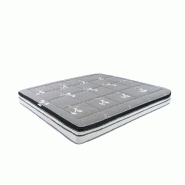 AC ANGEL CERDA Angel Cerdá Matelas hybride en latex naturel avec ressorts ensachés indépendants 160x200 7229C 160 x 200 x 24 - gris Mousse à mémo