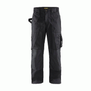 BLAKLADER Pantalon De Travail Sans Poches Flottantes Artisan 1530 Noir 3Xl - Fr(56) - Se(C62) - Standards - 56 noir multi-matériau 7330509051030