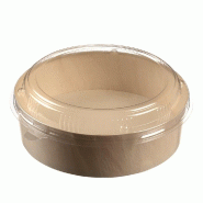 Couvercle pour saladier réf 39105 et 39107 polystyrène OPS transparent - par 200