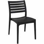 Décoshop26 - Chaise de jardin en plastique design simple empilable noir 10_0000027 - noir 3000887069609 Décoshop26 - Chaise de jardin en plastique design simple empilable noir 10_0000027 - noir 3000887069609