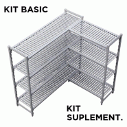 Etagère supplémentaire Windshelving 45,5x122x180cm acier
