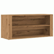 Helloshop26 - Banc à chaussures bottes commode étagère meuble entrée rangement artisanal 100 x 35 x 45 cm bois d'ingénierie marron 02_0022909 - m
