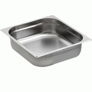 Lot de 10 bacs GN 2/3 en inox 18/10 - différentes hauteurs et capacités - Fabrication française Sammic Lot de 10 bacs GN 2/3 en inox 18/10 - différentes hauteurs et capacités - Fabrication française Sammic