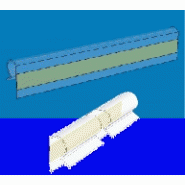 Profil support pour broche ou fil ø 5-6 mm Profil support pour broche ou fil ø 5-6 mm
