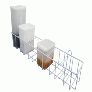 Schneider - Support mural pour boîtes de stockage, revêtement blanc, adapté aux boîtes 2l., 3l., 5l. - blanc métal 230130 Schneider - Support mural pour boîtes de stockage, revêtement blanc, adapté aux boîtes 2l., 3l., 5l. - blanc métal 230130