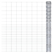 Vidaxl clôture de jardin acier galvanisé 50x1,6 m argenté 149511