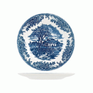 6 x assiettes BROOK BLUE - 20cm - Faïence - Churchill - 605763