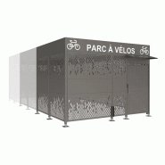 Abri vélos sécurisé Horizon bardages acier