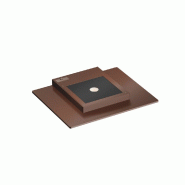 Applique Murale Led Pla Corten 35W Avec Interrupteur Cct 2700 K/3200 K/4000K En Aluminium, Éclairage Haut - Beneito & Faure - marron 8436590213377