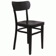 Chaise de restaurant Bastia Hêtre wengé Valero