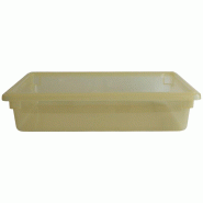 DBMARK 18266PP-464/6 - (Lot de 6) Bac de rangement 33,1 litres (46 x 66 x 15 cm) - PP jaune translucide - (couvercle non inclus) - jaune plastique pol