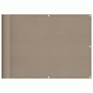 Écran de balcon taupe 75x800 cm 100% polyester oxford Modèle Patio Ultimate - 4000236