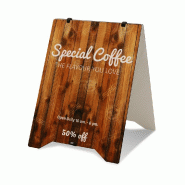 Exposiciónate Chevalet stop trottoir Grab & Grip A1 ZPGA1 - blanc Bois manufacturé 8596052210839