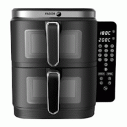 Friteuse Sans Huile Fagor - Airfryer Fgd11 - Capacité 11l - Double Cuves 5,5 L - 12 Programmes De Cuisson - 2800w - 3508510460927 Friteuse Sans Huile Fagor - Airfryer Fgd11 - Capacité 11l - Double Cuves 5,5 L - 12 Programmes De Cuisson - 2800w - 3508510460927