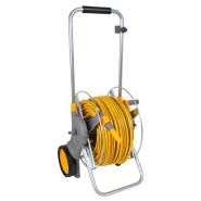 Grand dévidoir chariot métallique avec tuyau de 30m et raccords - HOZELOCK - 2461r0000 - 775924