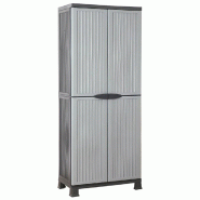 Helloshop26 - Armoire de rangement plastique 68 x 39 x 171 cm verrouillable idéale pour maison bureau espace compact en plastique 02_0046943 - 300023