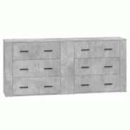 Helloshop26 - Buffet bahut commode armoire meuble de rangement organisateur cuisine salle de séjour salons lot de 2 bois 02_0036870 - 3000213096576 Helloshop26 - Buffet bahut commode armoire meuble de rangement organisateur cuisine salle de séjour salons lot de 2 bois 02_0036870 - 3000213096576