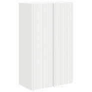 Helloshop26 - Meuble TV mural rectangulaire minimaliste moderne 59,5 x 31 x 100 cm en bois d'ingénierie blanc 02_0055039 - blanc Bois massif 30002387