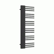 Helloshop26 - Radiateur sèche-serviettes chauffage salle de bain 50 mm acier 120 x 50 cm noir 03_0010403 - noir 3000225206222