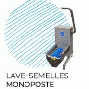 Lave-semelles 2 brosses très compact motorisées - en continu