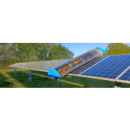 Robot nettoyeur PV pour centrales solaires au sol - WetSlider - nettoyage à base d'eau - autonome et sans connexion électrique Robot nettoyeur PV pour centrales solaires au sol - WetSlider - nettoyage à base d'eau - autonome et sans connexion électrique