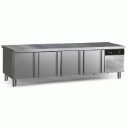 Soubassement réfrigéré 4 portes GN 1/1 - 377 L | 2242x700x584 mm | Fagor - CCPB-4G
