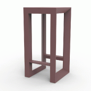 Table haute design in & out FRAME - grenat