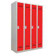 Vestiaire industrie propre 4 serrure gris clair rouge Vestiaire industrie propre 4 serrure gris clair rouge
