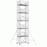 Échafaudage roulant aluminium DOCKER 150 version garde-corps EXMDS - Hauteur de travail : 11,90 m - DUARIB - 7225102 Échafaudage roulant aluminium DOCKER 150 version garde-corps EXMDS - Hauteur de travail : 11,90 m - DUARIB - 7225102